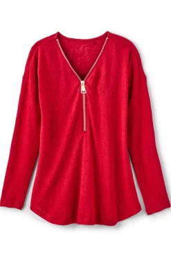 Discount Soft Surroundings Valentina Zip Sweater