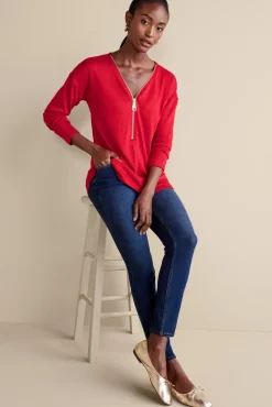 Discount Soft Surroundings Valentina Zip Sweater