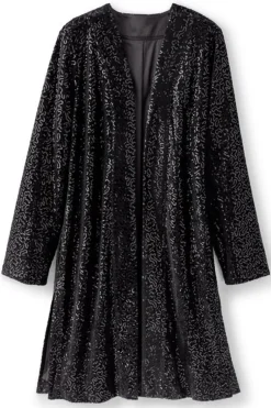 Soft Surroundings Valetta Sequin Topper BlackSequins