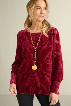 Sale Soft Surroundings Vanetta Velvet Top