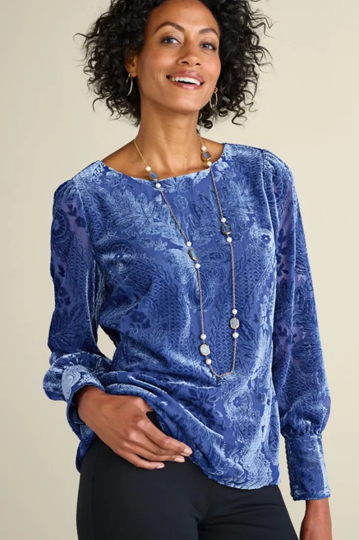 Sale Soft Surroundings Vanetta Velvet Top