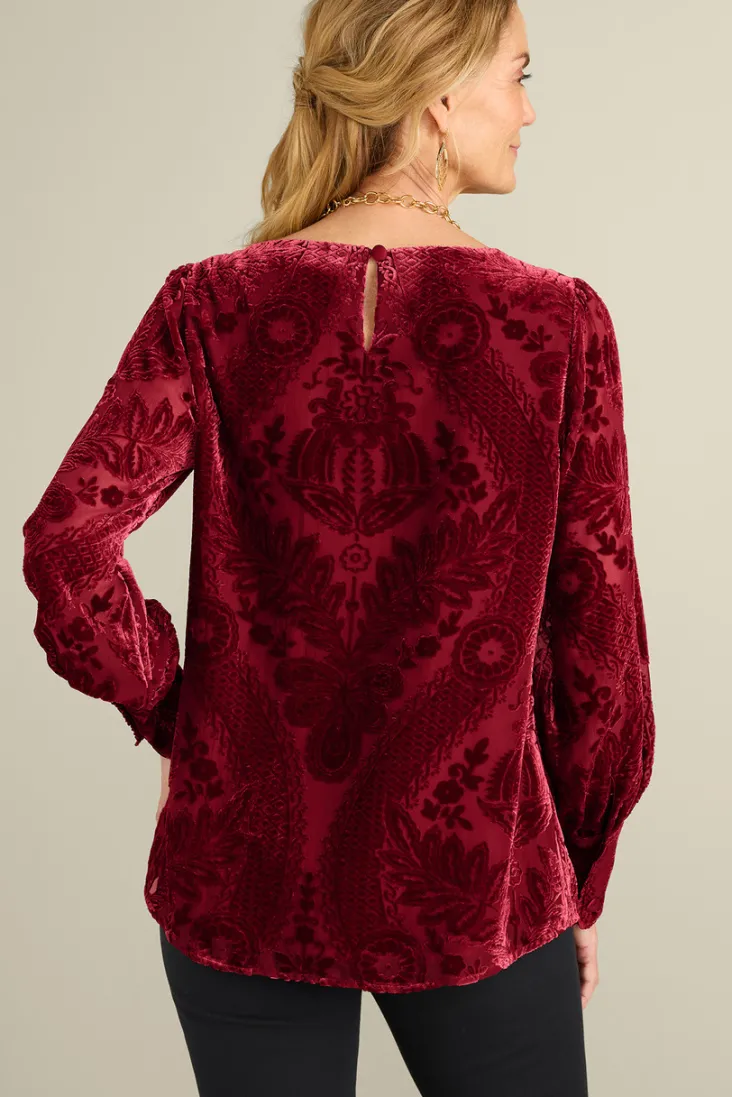 Sale Soft Surroundings Vanetta Velvet Top
