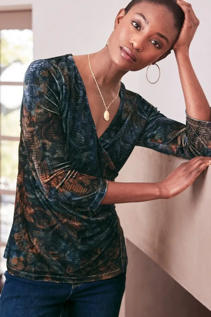 Clearance Soft Surroundings Velvet Alyssa Knit Top