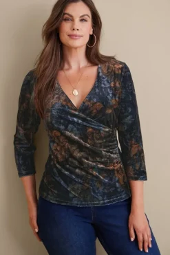 Clearance Soft Surroundings Velvet Alyssa Knit Top