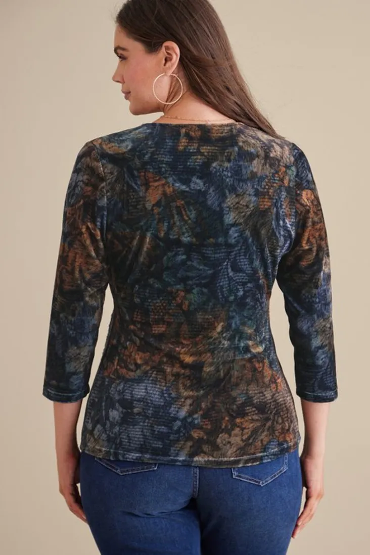 Clearance Soft Surroundings Velvet Alyssa Knit Top