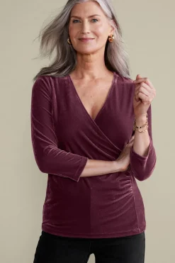 Clearance Soft Surroundings Velvet Alyssa Knit Top