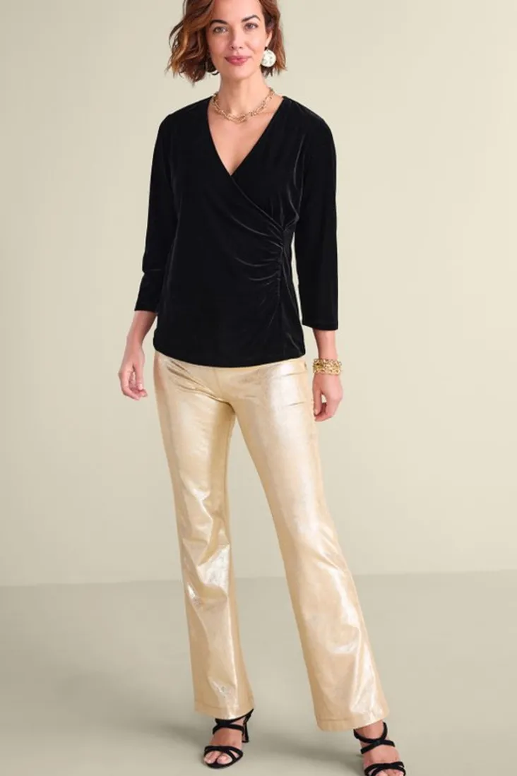 Clearance Soft Surroundings Velvet Alyssa Knit Top
