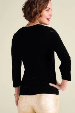 Clearance Soft Surroundings Velvet Alyssa Knit Top