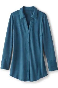 Discount Soft Surroundings Vida Faux Suede Tunic