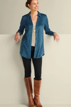 Discount Soft Surroundings Vida Faux Suede Tunic