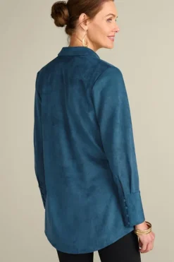 Discount Soft Surroundings Vida Faux Suede Tunic