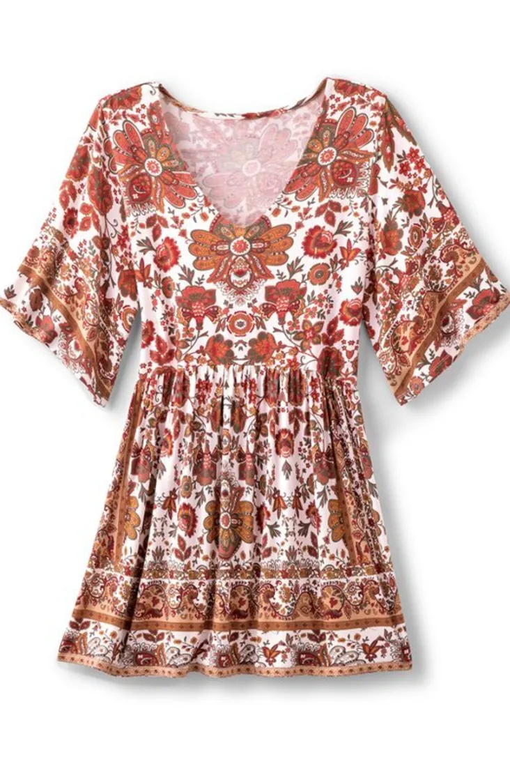 Best Soft Surroundings Vina Short Sleeve Tunic SanFranScarfCream