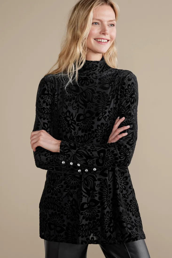 New Soft Surroundings Walden Velvet Turtleneck