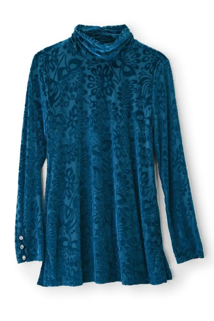 New Soft Surroundings Walden Velvet Turtleneck