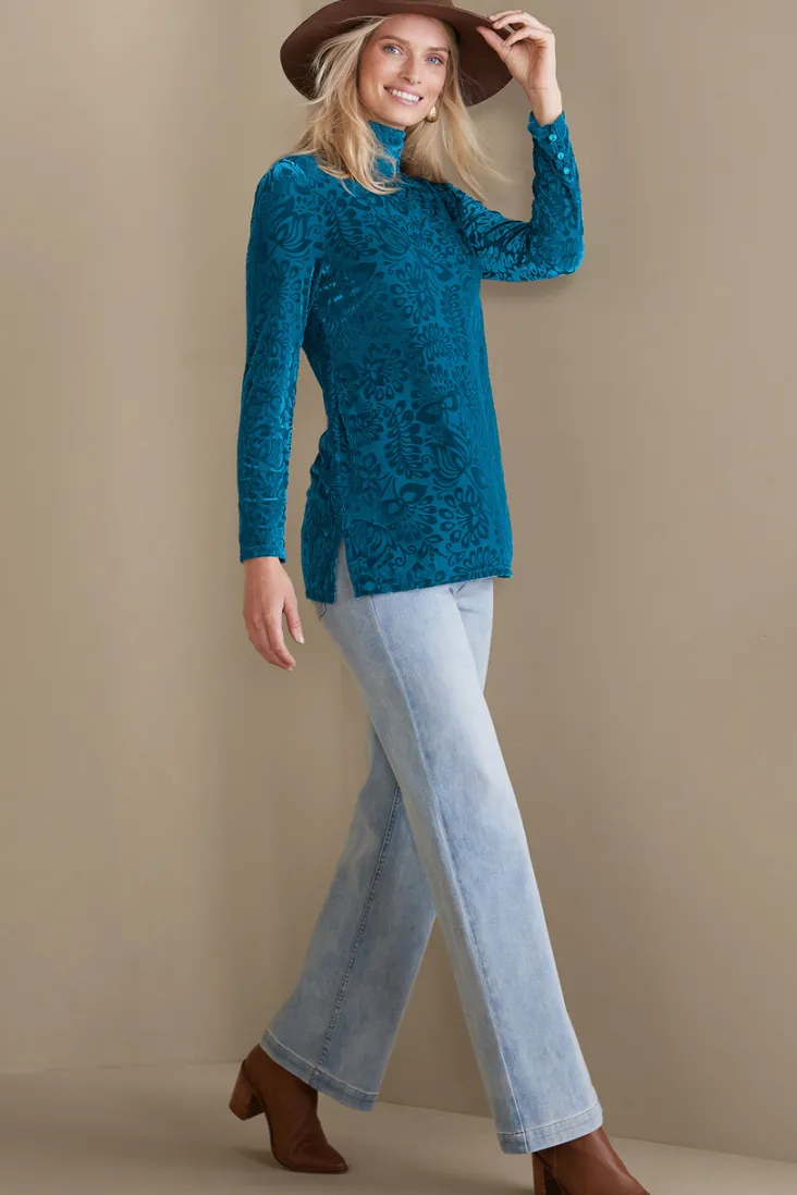 New Soft Surroundings Walden Velvet Turtleneck