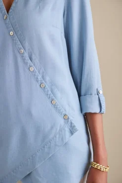 Sale Soft Surroundings Washed Tencel™ Tunic LightWashDenim