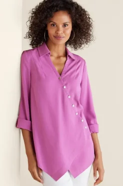 Sale Soft Surroundings Washed Tencel™ Tunic LightWashDenim