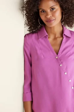 Sale Soft Surroundings Washed Tencel™ Tunic LightWashDenim