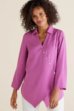 Sale Soft Surroundings Washed Tencel™ Tunic LightWashDenim
