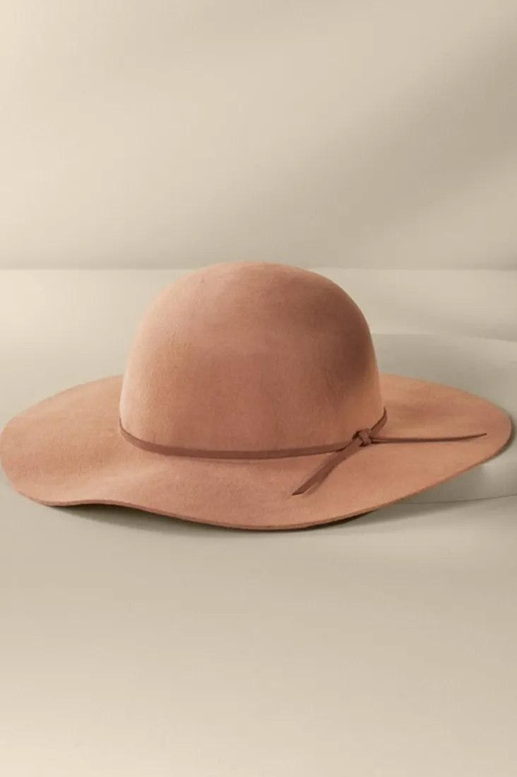 Clearance Soft Surroundings Westie Wool Floppy Hat Camel