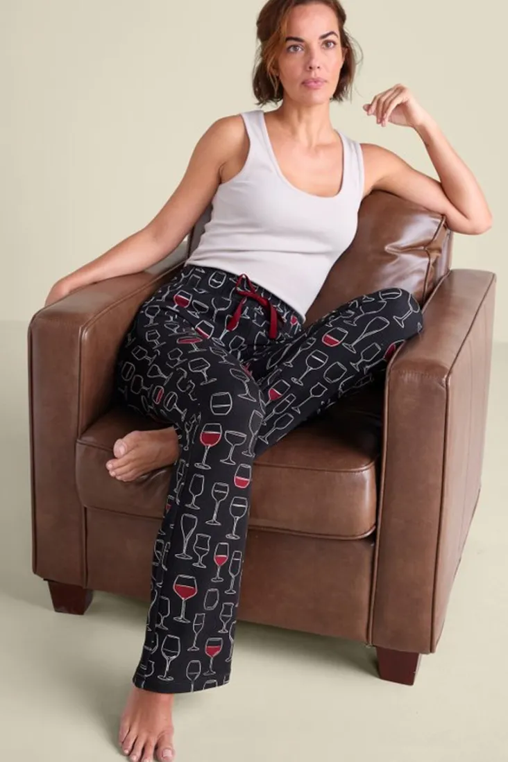 Outlet Soft Surroundings Wine Down Sleep Pants WineDown