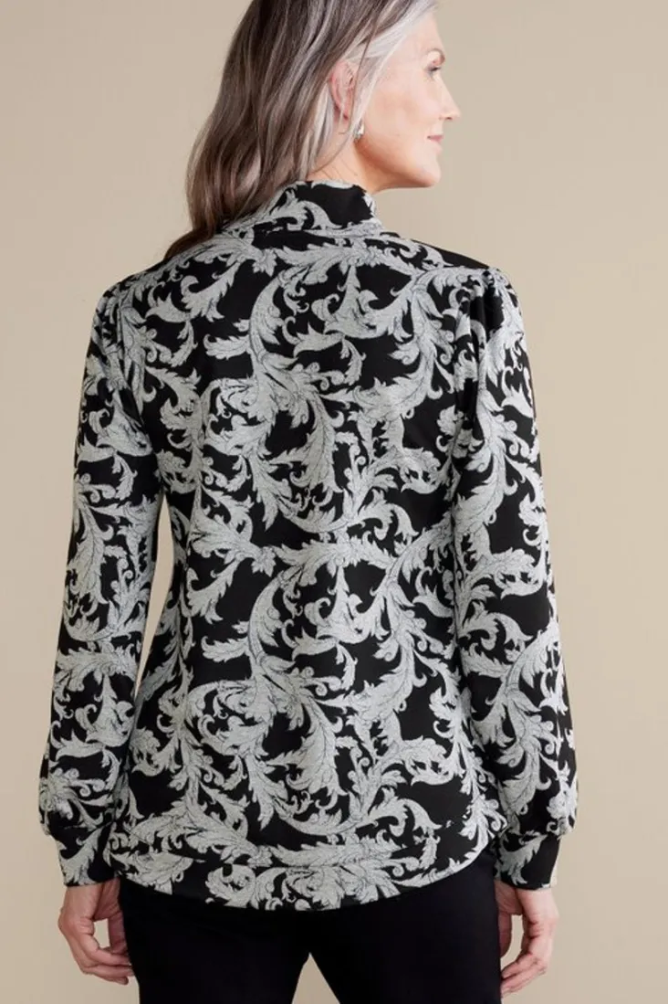 New Soft Surroundings Winona Pullover NeutralScroll