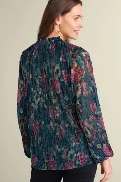 Clearance Soft Surroundings Yvonne Shimmer Top EvalynnGarden