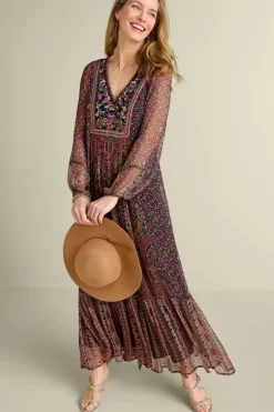 Discount Soft Surroundings Zellige Maxi Dress TuscanMedallion